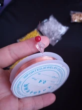 Venta al por mayor 0,3/0,4/0,5/0,6/0,7/0,8/1,0mm Latón dorado de cables de cobre cordón cable para la fabricación de la joyería de cobre colores