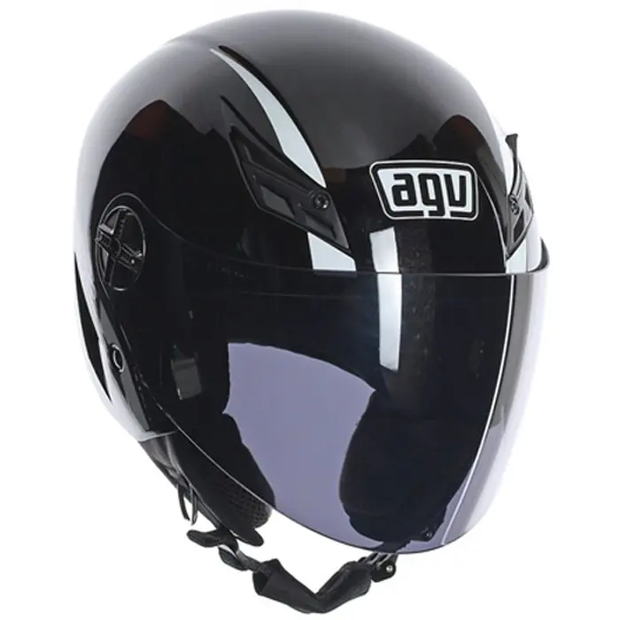 Шлем AGV Demi-Jet BLADE однотонные блестящие черные | Автомобили и мотоциклы