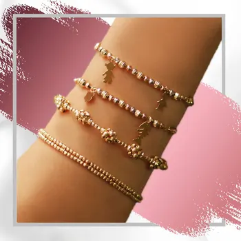 

Imported Bulk Gold Bracelet 05-450-MBLK8733 (The Top)