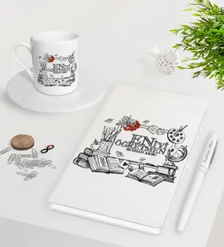 

Personalized Best Teacher White Notebook Pen Turkish coffee Cup Seti-8