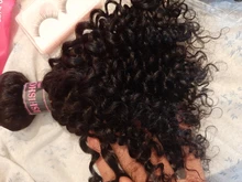 Ishow-extensiones de cabello humano Remy, Pelo Rizado malayo, Color natural, compra 1/3/4 mechones, mechones rizados gruesos