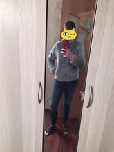 Fleece Jacket Coat Sweater Cardigan Windbreaker Spring Women Hooded-Warmer Wool Female