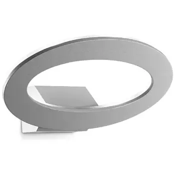 

LED-EROS-AP-outdoor led wall lamp warm light gray Eros 7 Watt cm 25x13Gt luce132.77