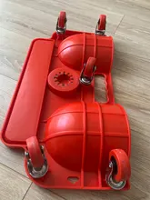 Protection-Pad Tile Rolling-Knee Wheels with Built-In-Foam Padded Platform-Laying Vinyl