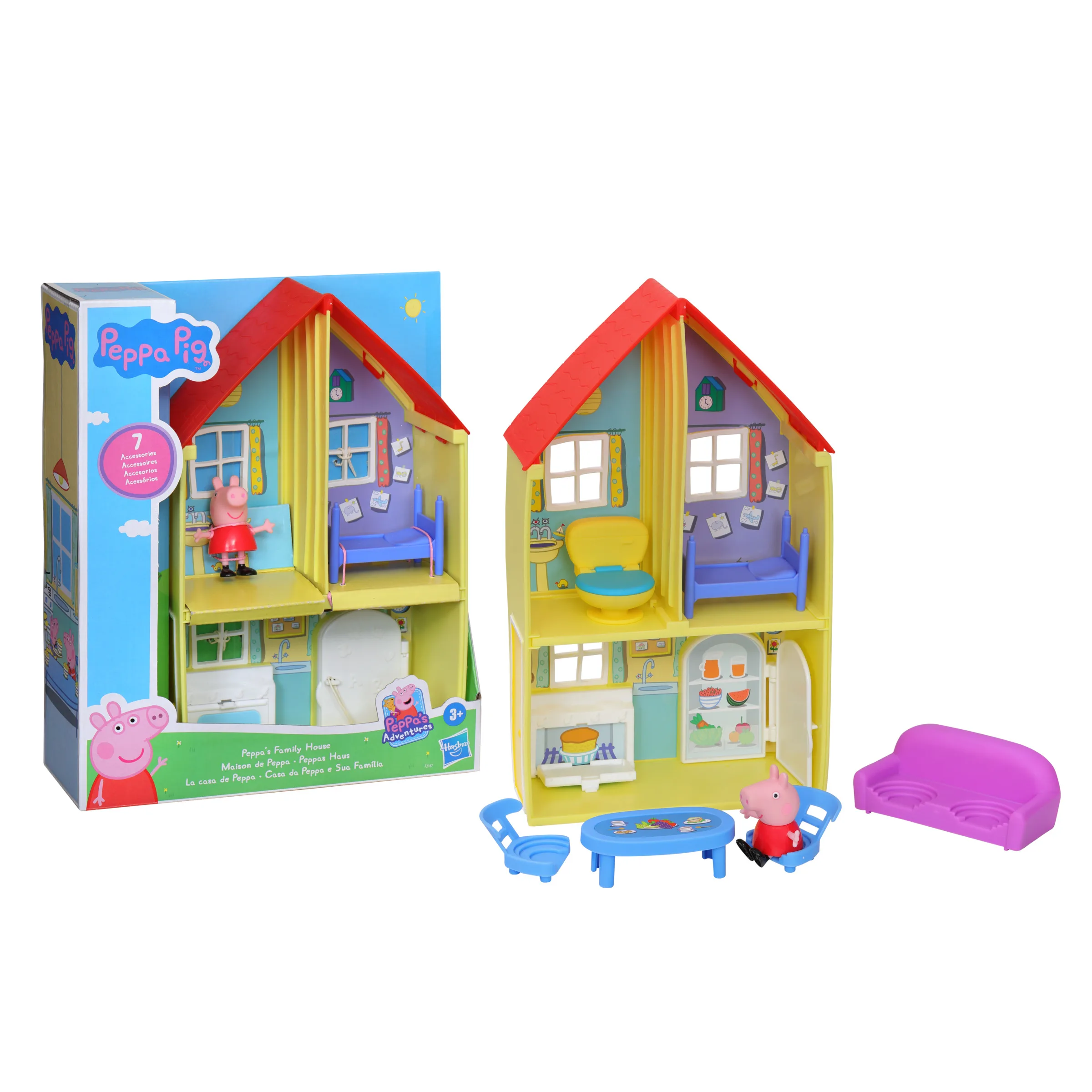 Peppa Pig de Férias com sua Família - F8082 - Hasbro - Real Brinquedos