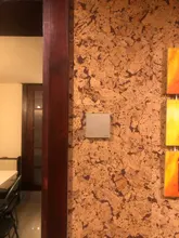 UBARO-Interruptor táctil AC100-240 europeo, panel LED de alimentación de pared de cristal templado en blanco y negro, 1/2/3 entradas