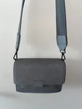 Bolso pequeño de estilo coreano para mujer, bandolera de hombro cuadrada, con correa de hombro ancha, a la moda, 2021
