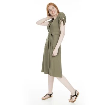 

Lela Beli Belted Dress WOMEN DRESS 23430902