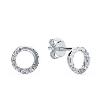 

Silver earrings with cubic zirconia sunlight sample 925