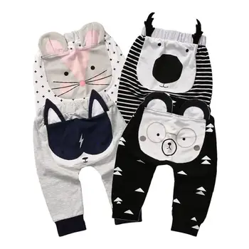 

Casual Toddler Bottoms Pants Hot Infant Cartoon Harem Pants Baby Boy Animal Trousers