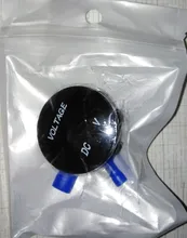 Voltímetro Digital para motocicleta, voltímetro Digital con pantalla LED, resistente al agua, Mini DC5V-48V redondo