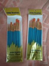 Juego de 6/10 Uds. De pinceles para pintar acuarela, pluma de pintura Gouache, mango de madera de nailon, juego de pinceles de pintura, suministros de arte para dibujar