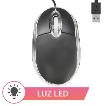 

Mouse optical ultra thin design featuring light LED Red color Connection USB laptop and desktop PC for Windows and Mac