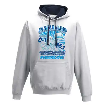 

Hood Sweatshirt Bico Fantacalcio Soccer Warning Never A Joy Assist Denied S white-navy