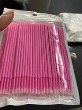 Hisopo de algodón desechable para extensión de pestañas, hisopo de limpieza de pestañas, herramienta cosmética, 100 Uds./50 Uds.