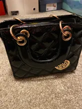 Designer Handbag Tote-Bag Messenger-Bag Chain-Shoulder Patent Leather Womens High-Quality