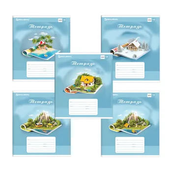 

Notebook cage 18 L brauberg "world in book"