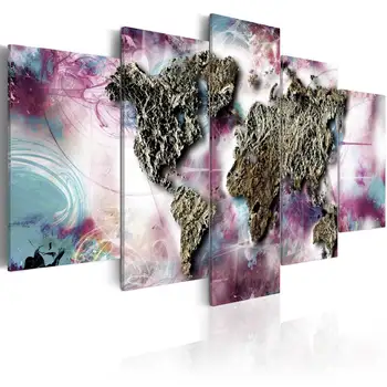 

Picture-multicolour world-100x50 cm