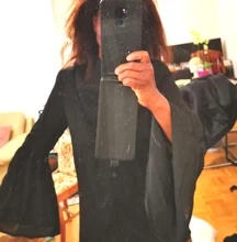 Tunic Tops Shirt Vonda White Blouses Long-Bell-Sleeve Vintage 5XL Blusas Work Sexy Casual