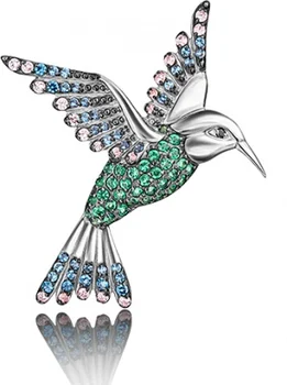 

Yuz platinum brooch with cubic zirconia in white gold