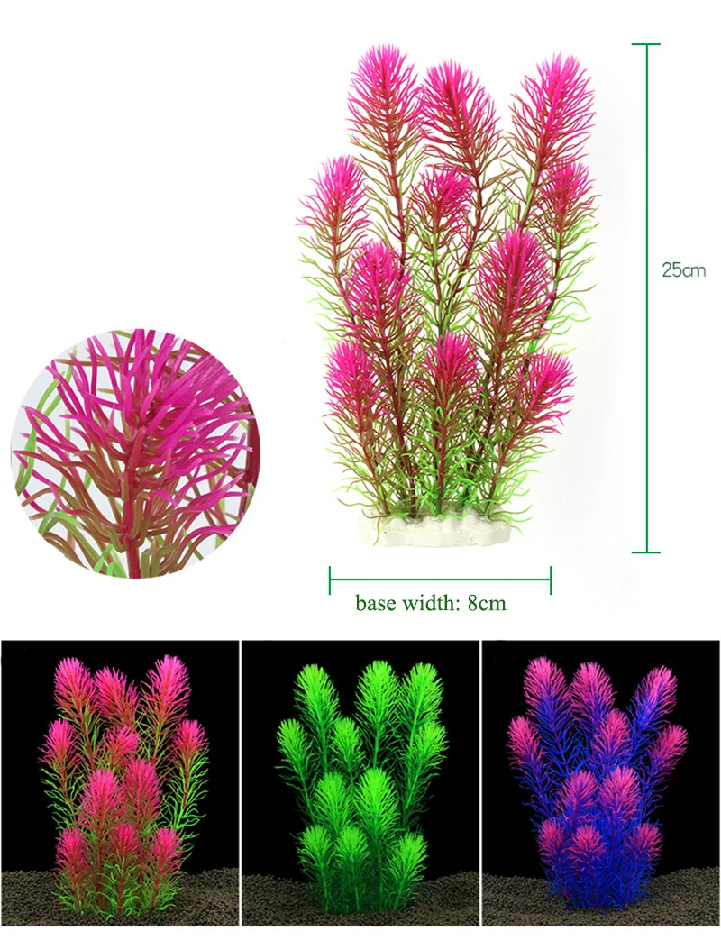 Title 1, Artificial Aquarium Decor Plants Underwater Wat...