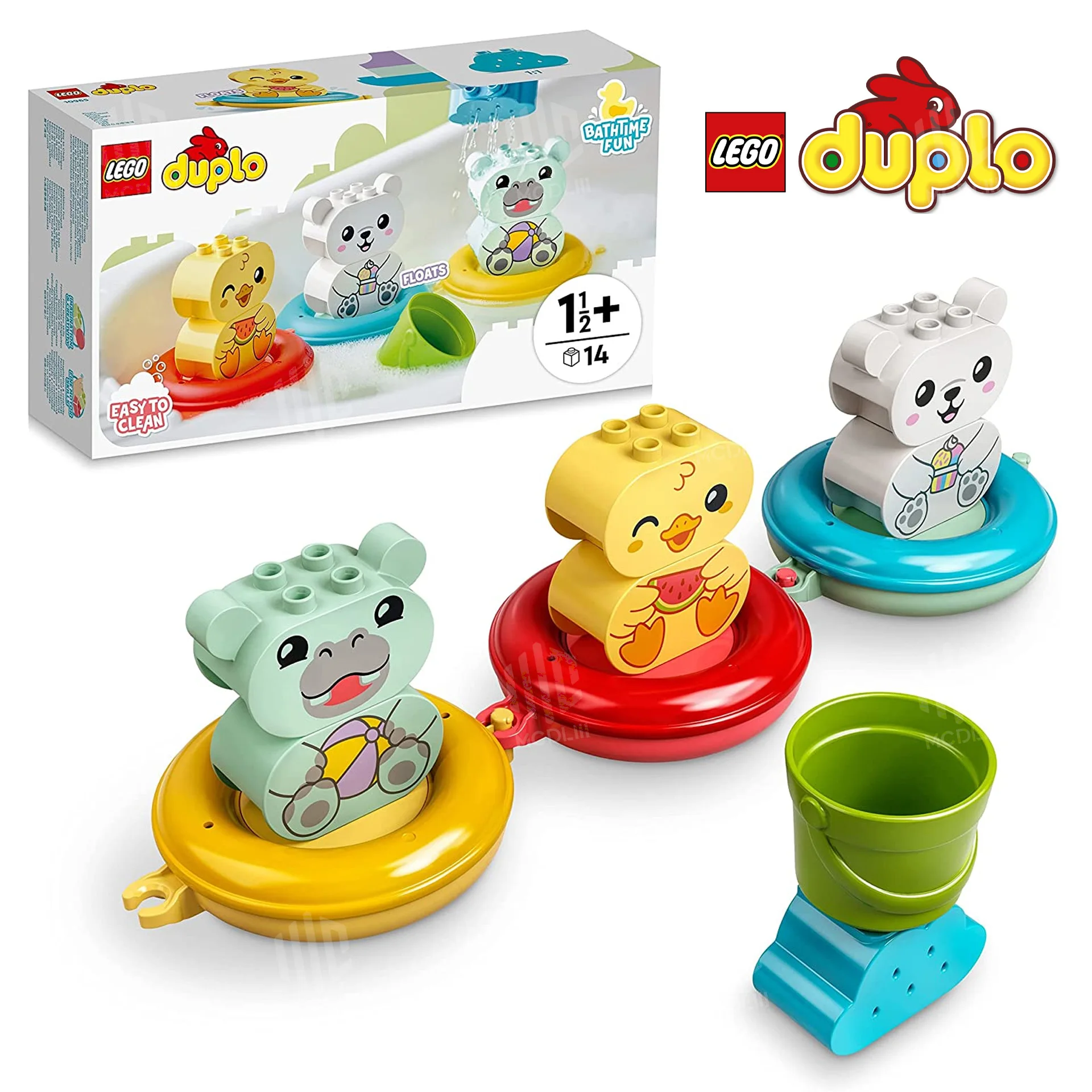 Игрушка LEGO DUPLO для детей игрушка плавающий поезд с животными воды ванной набор