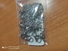 10 unids/lote de extensión de acero inoxidable la cola de cadena langosta cierre DIY pulsera collar extensor cadenas para hacer joyería