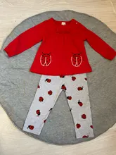Conjunto de ropa de algodón para recién nacido, camiseta de manga corta con estampado de letras, pantalones informales, trajes para niños pequeños