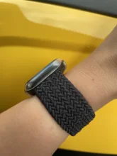 Correa trenzada Solo para Apple Watch, banda de 44mm, 40mm, 38mm, 42mm, pulsera de tela elástica de nailon serie iWatch 3 4 5 Se 6