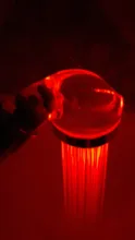 Shower-Head Temperature-Control Pressurized Water-Saving Handheld Anion Big LED Colorful