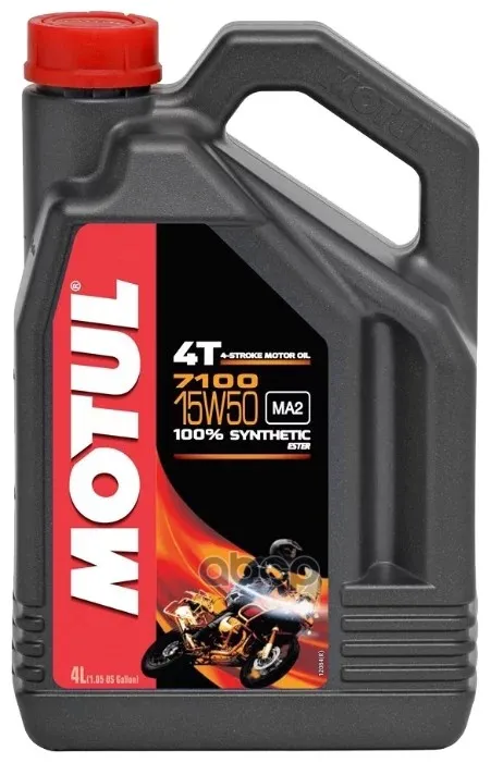 MOTUL Масло Моторное Для Мотоциклов 15w50 Motul 4л Синтетика 7100 4t Motul 104299