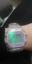 Relojes electrónicos para hombre y mujer, pulsera Digital LED transparente con correa de silicona de oro rosa, reloj deportivo femenino