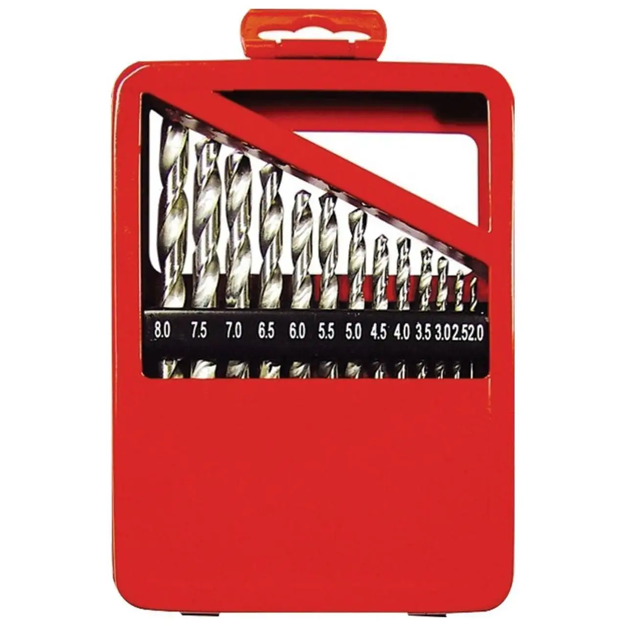 Set Of Drill Bits For Metal, 110mm (0,5mm), Hss, 19 Pcs Metal Box, Cylindrical Shank, Matrix