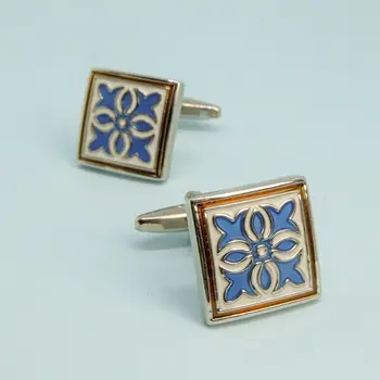 

Cufflinks jewelery Lily with enamel (50308)
