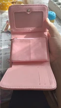 Cartera pequeña con broche para mujer, monedero pequeño, billetera de corona para tarjeta de mujer, Mini bolso de mano