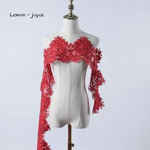 Новое поступление ручной работы бисером африканский тюль свадебное вечернее платье ткань для женщин