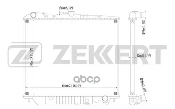 

Radiator OHL. DV. Isuzu Trooper II 91-opel Monterey a 91-zekkert art. mk-1219
