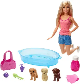 

Barbie swimming puppies