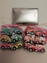 6 uds juguete de modelo de coche atrás coche vehículo móvil camión de bomberos modelo Taxi chico Mini juguetes regalo Diecasts juguete para los niños