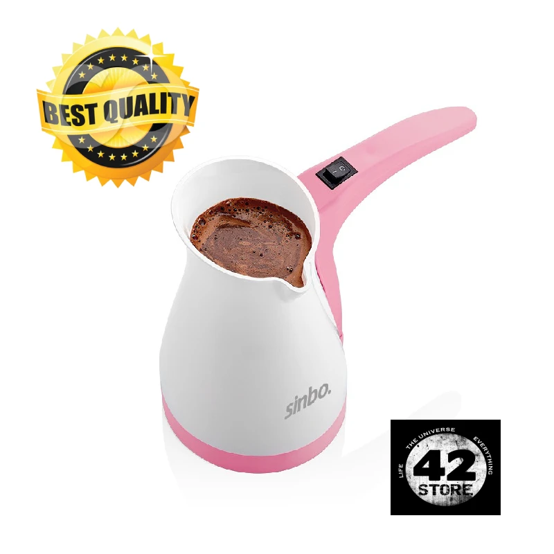 SINBO Turkish Coffee Machine Pink And White High Quality Premium