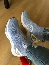 Sneakers Lining Lifestyle-Shoes Mono Sock-Like Women AGLN142 Yarn High-Cut DABOOM Leisure