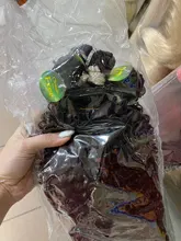 Miss Rola sintético Pelo Rizado extensiones de cabello teje Ombre pelo mechones 18 -22 6 unids/pack 200G para la cabeza completa