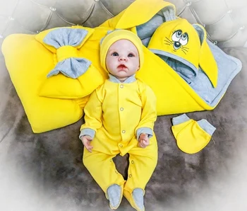 

Комплект на выписку 5-ти предметный "Зайка" ЗИМА Комплекты на выписку и для прогулок 0-6 мес