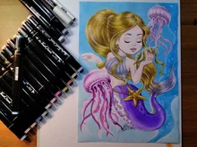 Rotulador de Arte de doble cabeza, Set de 36/80/168/262 colores, rotuladores a base de Alcohol con punta oleosa para bocetos artísticos, suministros de arte escolar para Manga