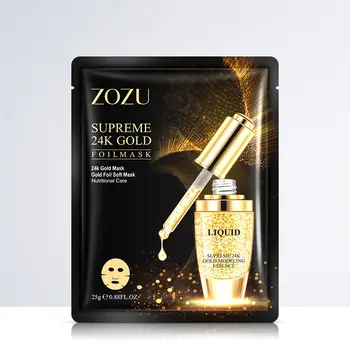 

Tissue face mask 24k gold zozu, 25 ml