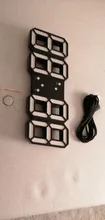 Digital Clock Display Brightness Adjustable Electronic Glowing 3D LED Wall-Hanging 24/12-Hour