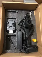 Minisierra de cadena eléctrica para carpintería, 1600W, 198VF, inalámbrica, batería extraíble, para jardín, rompecabezas