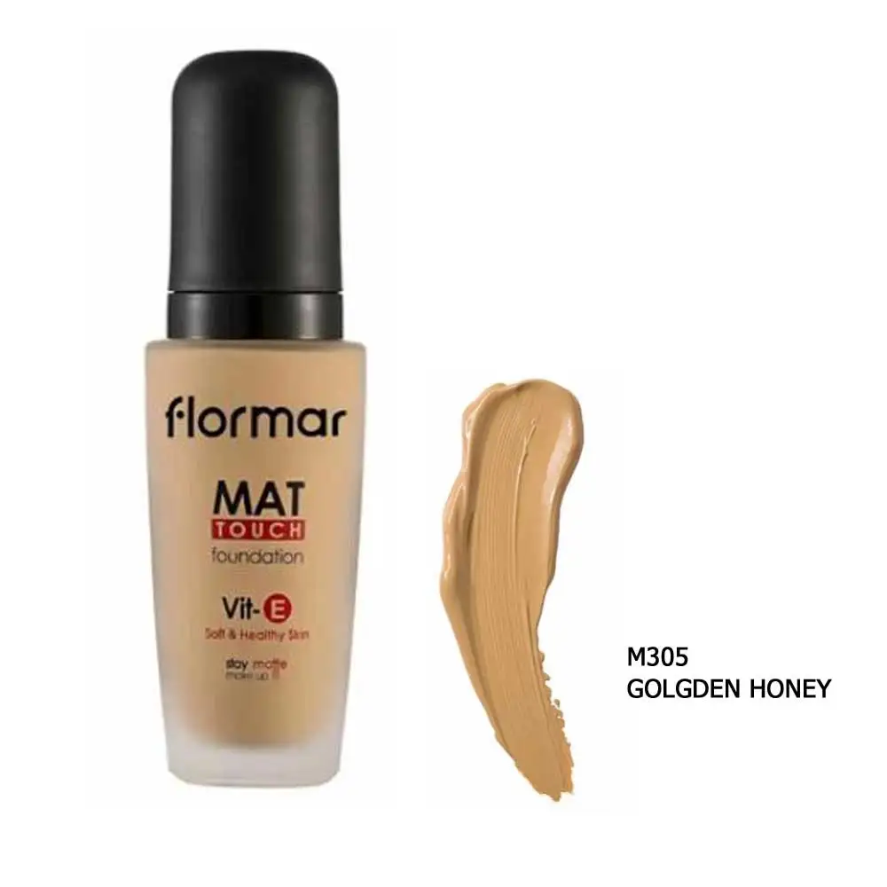 Тональная основа Flormar тонированная увлажняющая для макияжа с полным