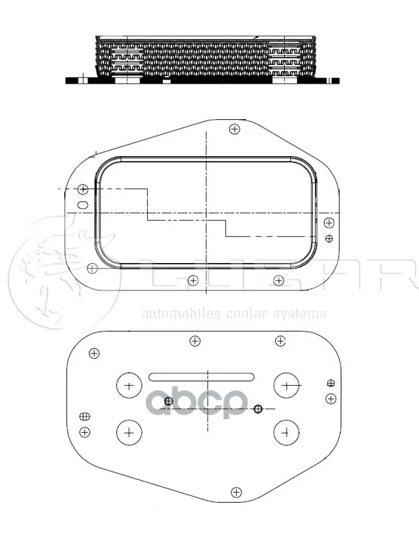 Радиатор Маслянный Chevrolet Cruze 09-/Opel Astra H 1.6-1.8 04- Luzar Loc0503 Luzar арт. LOC0503