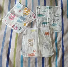 Toalla de muselina de algodón suave para bebé, paño de baño para alimentación de niños, 10 Uds., 20x20cm